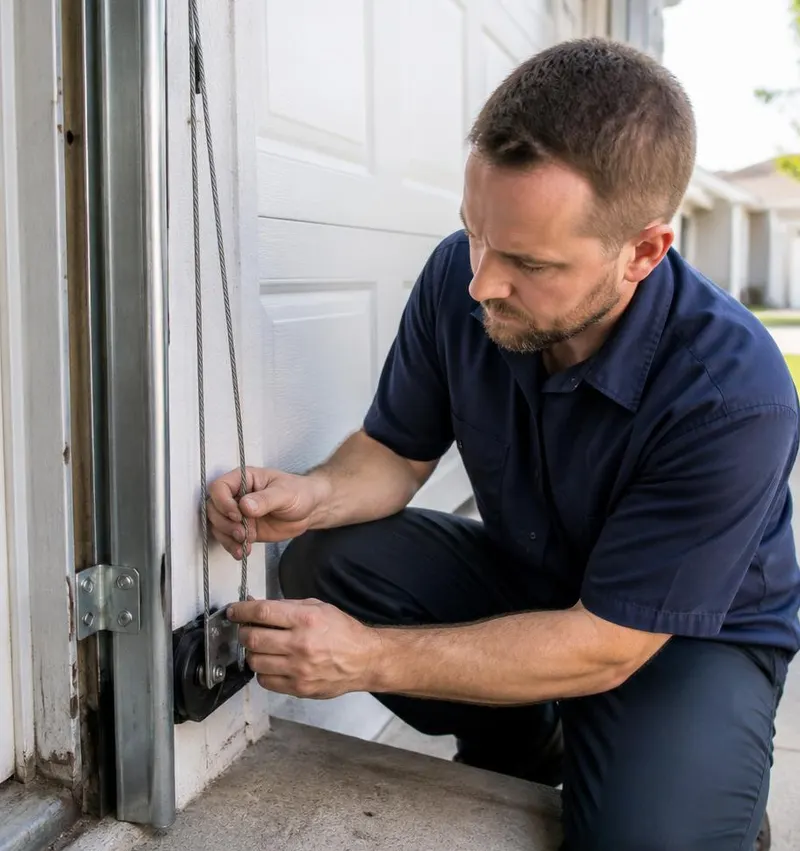 Off Track Door Repair in Wauchula